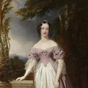 Portrait of Blanche Georgiana Howard, Countess of Burlington, 1841-42 (oil on canvas)