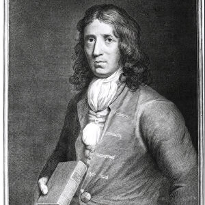 Portrait of Captain William Dampier (1652-1715) engraved by Sherwin (engraving)