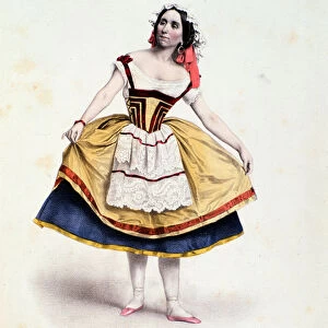Portrait of Celestine Emarot in Guillaume Tell, ballet by Gioacchino Rossini, c. 1858
