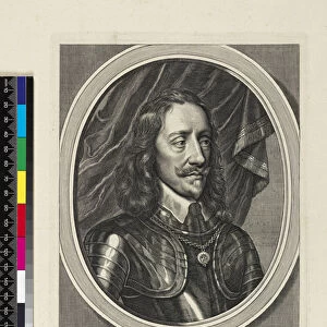 Portrait of Charles I, 1658 (engraving)