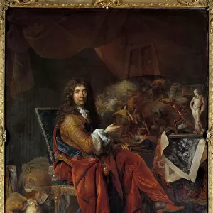 Portrait of Charles Lebrun (Le Brun) (1619-1690), first painter of King Louis XIV
