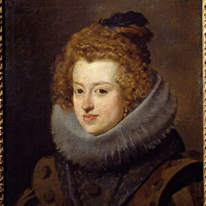 Portrait of Dona Maria, Queen of Hungary (1606-1646). Painting by Diego Rodriguez de