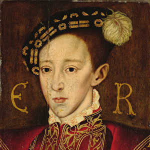 Portrait of Edward VI (1537-53) (oil on panel)