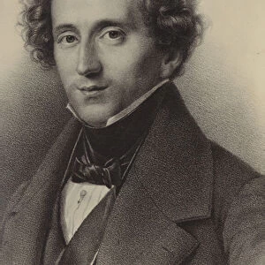 Portrait of Felix Mendelssohn (engraving)