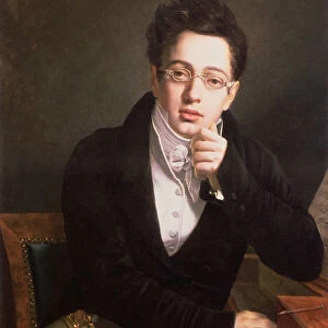 Portrait of Franz Schubert (1797-1828), Austrian composer, aged 17, c. 1814