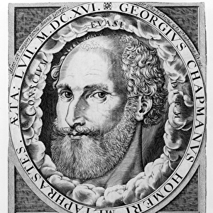 Portrait of George Chapman (c. 1559-1634) c. 1609-10 (engraving)