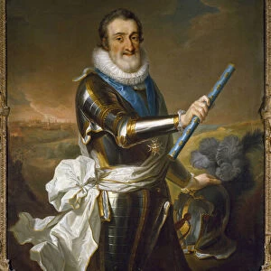 Portrait of Henry IV of France, in armor, 17th century (painting)