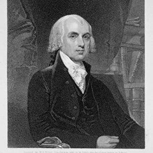 Portrait of James Madison, engraved by William A. Wilmer (c. 1820-c