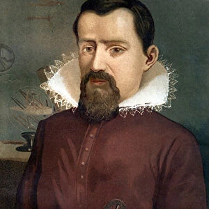 Portrait of Johannes Kepler (Keppler), astronomer (1571 - 1630)