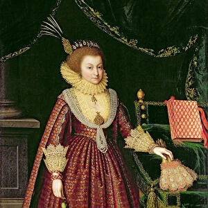 Portrait of a Lady, Possibly Elizabeth, Countess of Kellie, c. 1619-20 (oil on canvas)