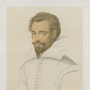 Portrait of a man with a pointed beard (chromolitho)