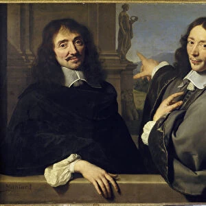 Portrait of two men: Francois Mansart (1598-1666) and Claude Perrault (1613-1688)