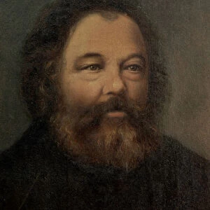 Portrait of Mikhail Aleksandrovitch Bakunin (1814-1876) c. 1865 (oil on canvas)