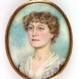 Portrait of Miss Ada de Cardonnel-Lawson, 1914 (bodycolour, pencil & w / c on paper)