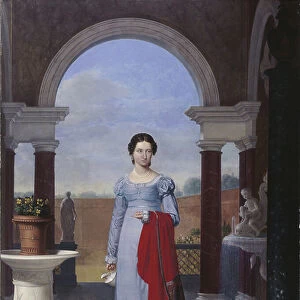 Portrait of Mrs. Colette Versavel, wife of the Physician Isaac Joseph De Meyer, 1822 (oil on canvas)