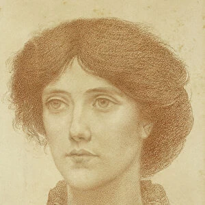 Portrait of Mrs Wheeler, Bust Length, (pencil and red chalk)