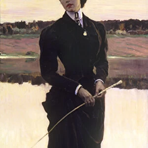 Portrait of Olga Nesterova or, Woman in a Riding Habit, 1906 (oil on canvas)