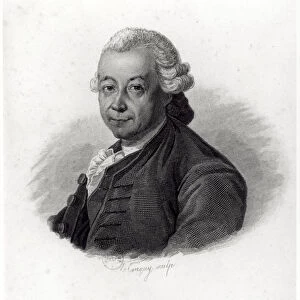 Portrait of Pierre Poivre (1719-86) (engraving) (b / w photo)