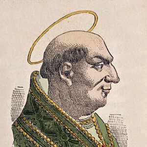 Portrait of the Pope Agapet Ier (Agapit or Agapetus or Agapito I) (535-536)
