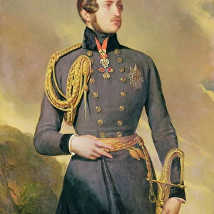 Portrait the Prince Consort Albert of Saxe-Coburg-Gotha (1819-1861), 1842 (oil on canvas)
