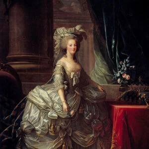 Portrait of Queen Marie Antoinette (1755 - 1793). Painting by Marie Elisabeth Louise