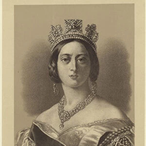 Portrait of Queen Victoria (litho)