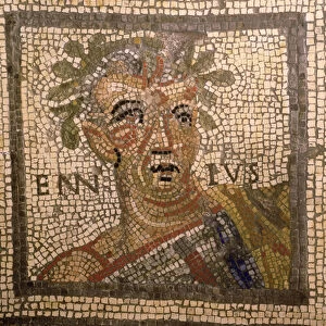 Portrait of Quintus Ennius (239-169 BC) (mosaic)