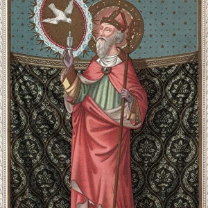 Portrait of Saint Remi (437-533) (Saint Remigius, Remy Remigio