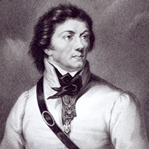 Portrait of Tadeusz Kosciuszko, engraved by William Holl (1807-71), c. 1840 (engraving)