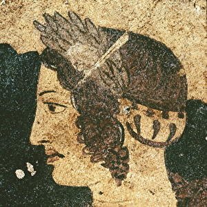 Portrait of Velia Spurinna - Detail - Fresco, 4th century BC