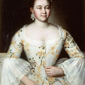 Portrait of the wife of Mikhail Yakovlev, after 1756 (pair of 74379)