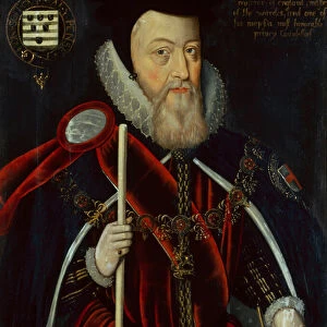 Portrait of William Cecil, 1st Lord Burghley (oil on panel)