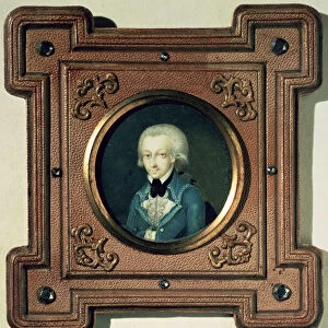 Portrait of Wolfgang Amadeus Mozart (1756-91), 1773 (ivory)