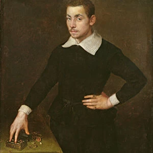 Portrait of a Young Florentine Goldsmith (oil on canvas)