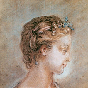 Portrait of a Young Girl (chalk and sanguine on paper)
