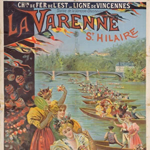 Poster advertising the Chemin de Fer de l Est (colour litho)