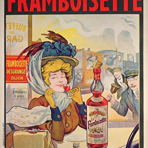 Poster advertising La Framboisette (colour litho)