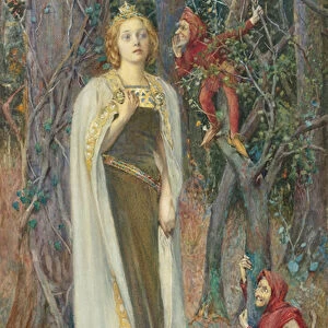 Pre-Raphaelite paintings : Once Upon a Time (Snow White) (Blanche Neige) par Rheam