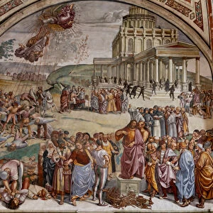 Preaching and the facts of the Antichrist, 1500-12 (fresco)
