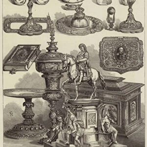 Presents from the Emperor of Germany to Members of Her Majestys Household, in Commemoration of the Royal Wedding (engraving)