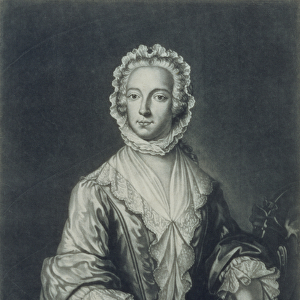 Prince Charles disguised as Betty Burke (mezzotint engraving)