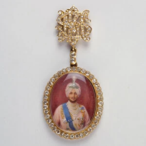 Princely State of Patiala - Medallion of Maharadjah Bhupinder Singh (miniature, c. 1920)