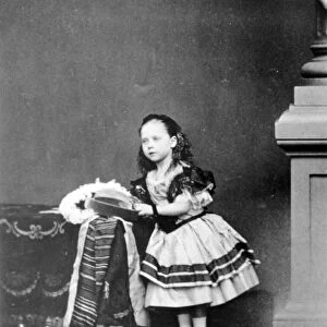 Princess Beatrice, 1861 (b / w photo)