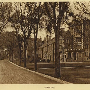 Princeton University: Patton Hall (b / w photo)