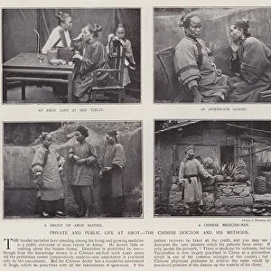 Private and public life at Amoy, the Chinese doctor and his methods (b / w photo)