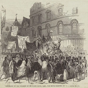 Procession of the Chairing of Sir Ralph Lopes, Baronet, the Newly-Elected MP for South Devon (engraving)
