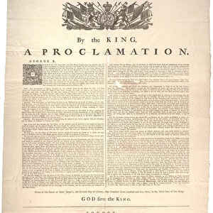A Proclamation, 1763 (litho)