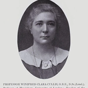 Professor Winifred Clara Cullis, OBE, DSc (London) (b / w photo)