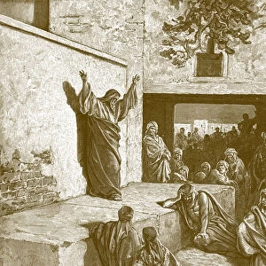 Prophet Micah, engraving by Gustave Dore - Bible