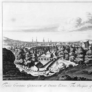 The Prospect of ye Town of Glasgow from ye North East, from Theatrum Scotiae